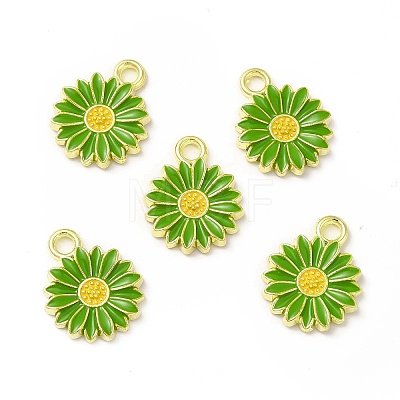 Alloy Enamel Charms FIND-H035-01F-LG-1