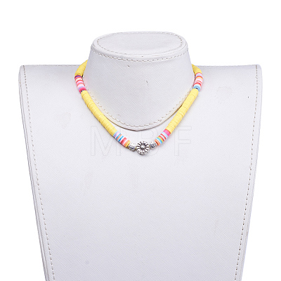 Adjustable Nylon Cord Braided Beaded Necklaces NJEW-JN02727-1