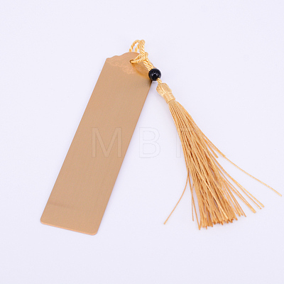 Brass Brushed Bookmarks AJEW-WH0167-94-1