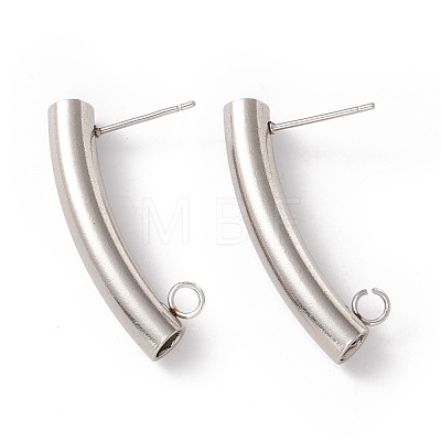 304 Stainless Steel Stud Earring Findings STAS-P308-07P-1