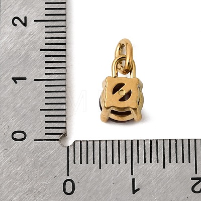 Birthdaystone Theme January 304 Stainless Steel Charms STAS-B128-60G-01-1
