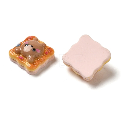 Toast Bread Theme Resin Decoden Cabochons RESI-Q231-10-1