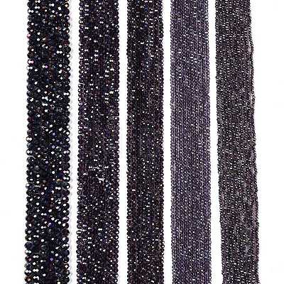 Electroplate Glass Beads Strands EGLA-A044-T3mm-B15-1