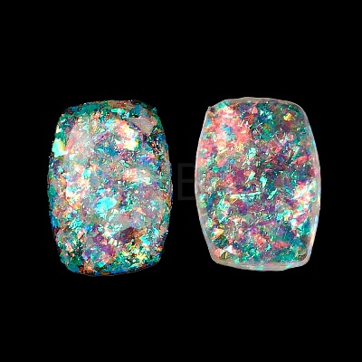 Resin Imitation Opal Cabochons RESI-E042-04A-1