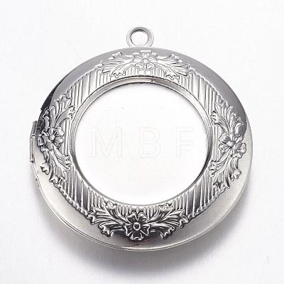 Brass Locket Pendants X-KK-N0116-076P-1