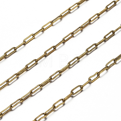 Brass Paperclip Chains CHC-S008-001C-AB-1