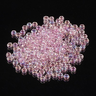 8/0 Grade A Round Glass Seed Beads SEED-N002-E-308-1
