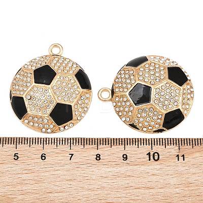 Alloy Rhinestone Pendants RB-CBA2677-02G-1