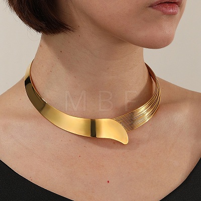 Stainless Steel Cuff Choker Necklace SF6573-1-1