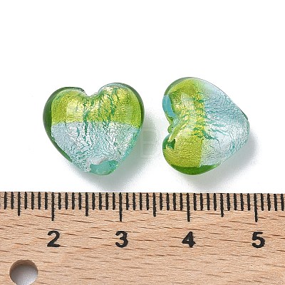 Handmade Silver Foil Glass Beads LAMP-F043-02C-1