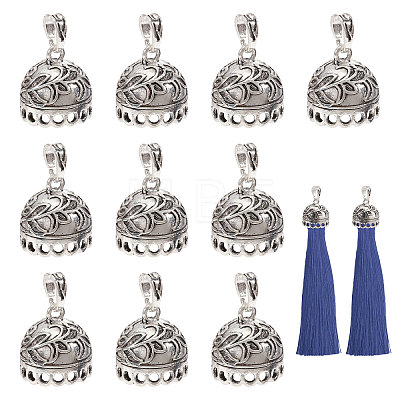 10Pcs Alloy Pendant Bails FIND-CA0011-52B-1