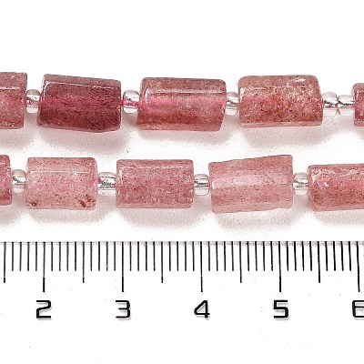 Natural Strawberry Quartz Beads Strands G-G068-A15-01-1