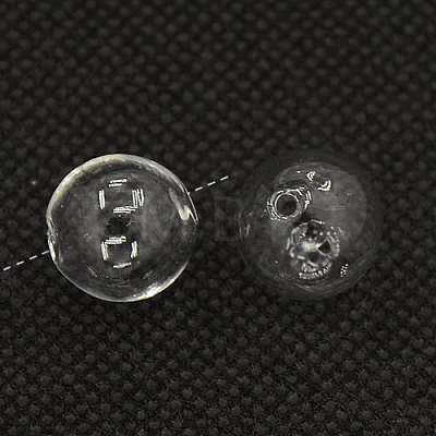 Handmade Two Holes Blown Glass Globe Beads BLOW-TA0001-01B-1