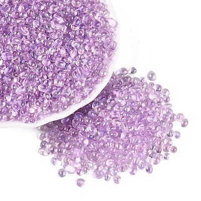 Transparent Electroplate Glass Beads EGLA-Q138-01I-1