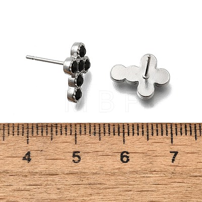 304 Stainless Steel Stud Earrings EJEW-F361-19P-1