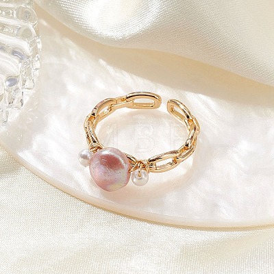 Brass Cuff Rings for Women RJEW-JR00809-1