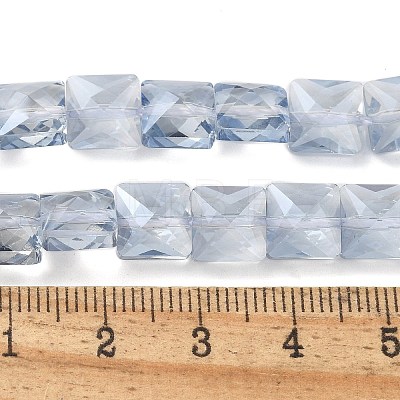 Electroplate Glass Beads Strands EGLA-L045-B-PL04-1