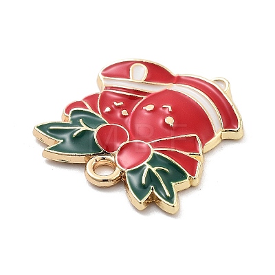 Christmas Theme Alloy Enamel Pendants ENAM-D060-04C-1