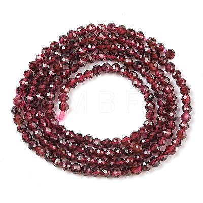 Natural Garnet Beads Strands G-F619-17A-2mm-1