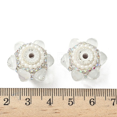 Sparkling Acrylic Rhinestone Beads CLAY-NH0003-01S-04-1