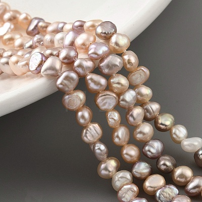 Natural Cultured Freshwater Pearl Beads Strands PEAR-A006-02F-1