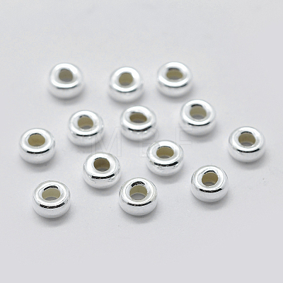 925 Sterling Silver Spacer Beads STER-K171-39S-01-1