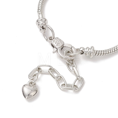 European Style Alloy & Brass Charm Bracelets BJEW-JB13264-1
