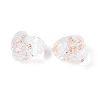Handmade Foil Glass Beads FOIL-N029-09A-1