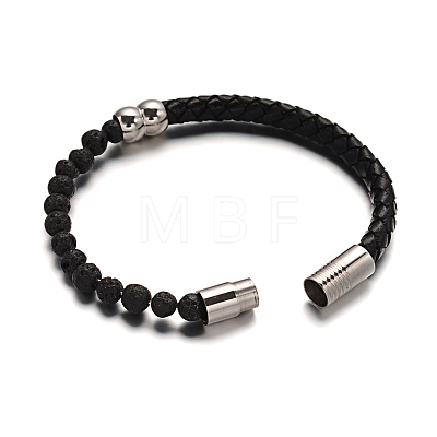 Leather Cord Bracelets BJEW-E273-02F-1