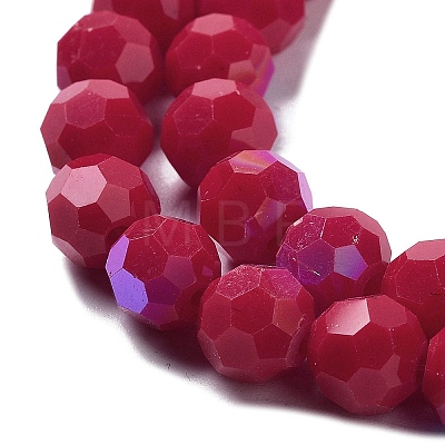 Opaque Glass Beads Strands EGLA-A035-P8mm-L16-1