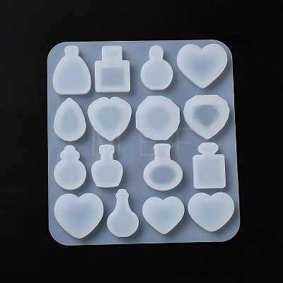 Perfume Bottle/Heart Cabochon DIY Silicone Molds X1-DIY-F139-02-1