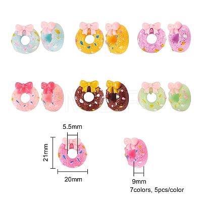 Opaque Resin Decoden Cabochons RESI-CJ0001-107-1