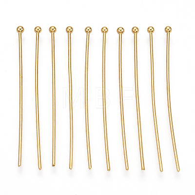 Brass Ball Head Pins KK-G331-10-0.6x40-1
