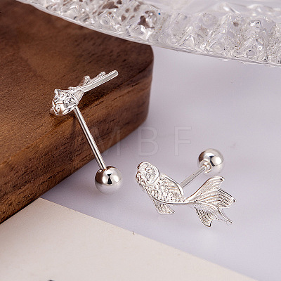 Brass Stud Earrings for Women WGD599F-01-1