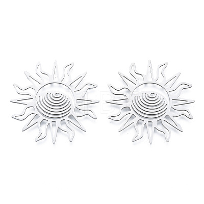 Non-Tarnish 201 Stainless Steel Filigree Joiners STAS-N090-LA950-1-1