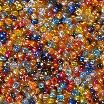 12/0 Round Glass Seed Beads SEED-US0003-2mm-TR-1