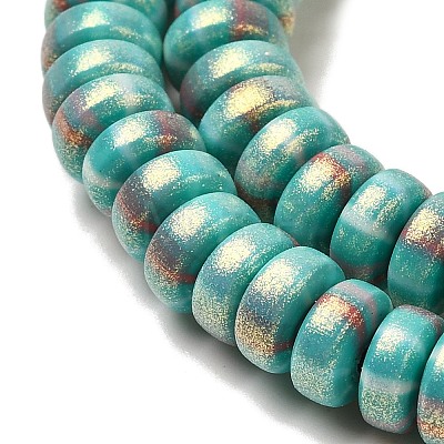 Handmade Polymer Clay Beads Strands CLAY-H006-03R-1