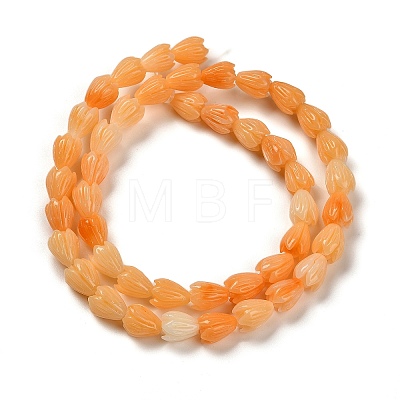 Synthetic Shell Dyed Carved Beads Strands SHEL-K007-08A-03-1