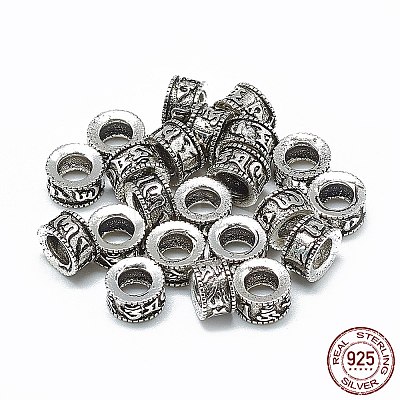 Thailand 925 Sterling Silver Beads STER-T002-19AS-1