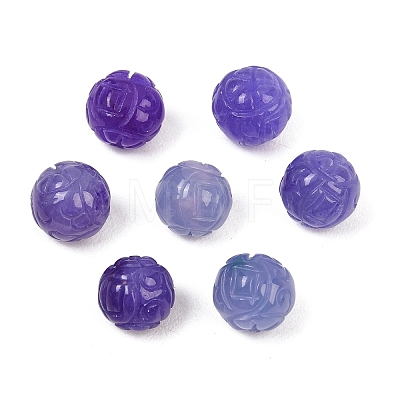 Dyed Natural Myanmar Jade Burmese Jade Carved Beads GG-CBAC08B-04B-02-1