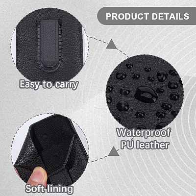 PU Leather Rectangle Eyeglass Bag DIY-CN0004-08-1