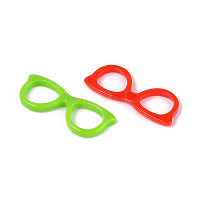 Opaque Resin Connector Charms RESI-N051-02-1