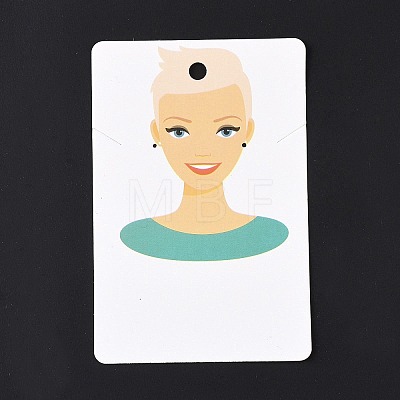 Paper Earring Display Cards DIY-B061-04E-1