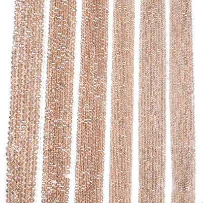 Electroplate Glass Beads Strands EGLA-A044-T1mm-B20-1