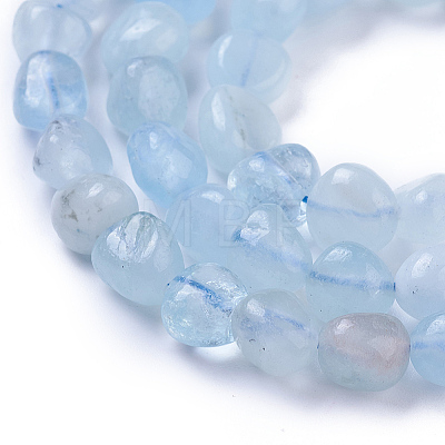 Natural Aquamarine Beads Strands G-P433-06B-01-1