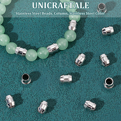 Unicraftale 60Pcs 201 Stainless Steel Beads STAS-UN0048-48-1