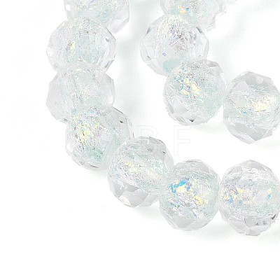 Handmade Foil Lampwork Beads Strands FOIL-T008-09E-1