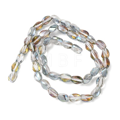 Electroplate Glass Beads Strands EGLA-L045-C-HP01-1