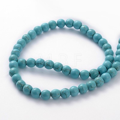 Synthetic Turquoise Beads Strands TURQ-S192-14mm-2-1