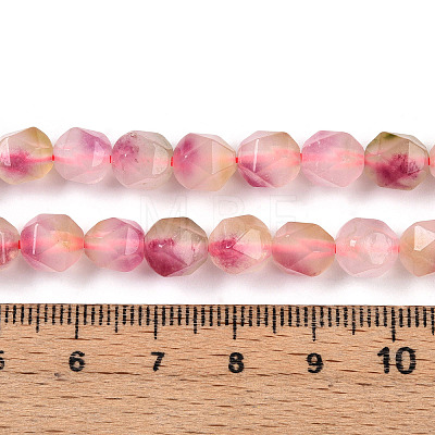 Dyed Natural White Jade Beads Strands G-T139-8mm-45T-1